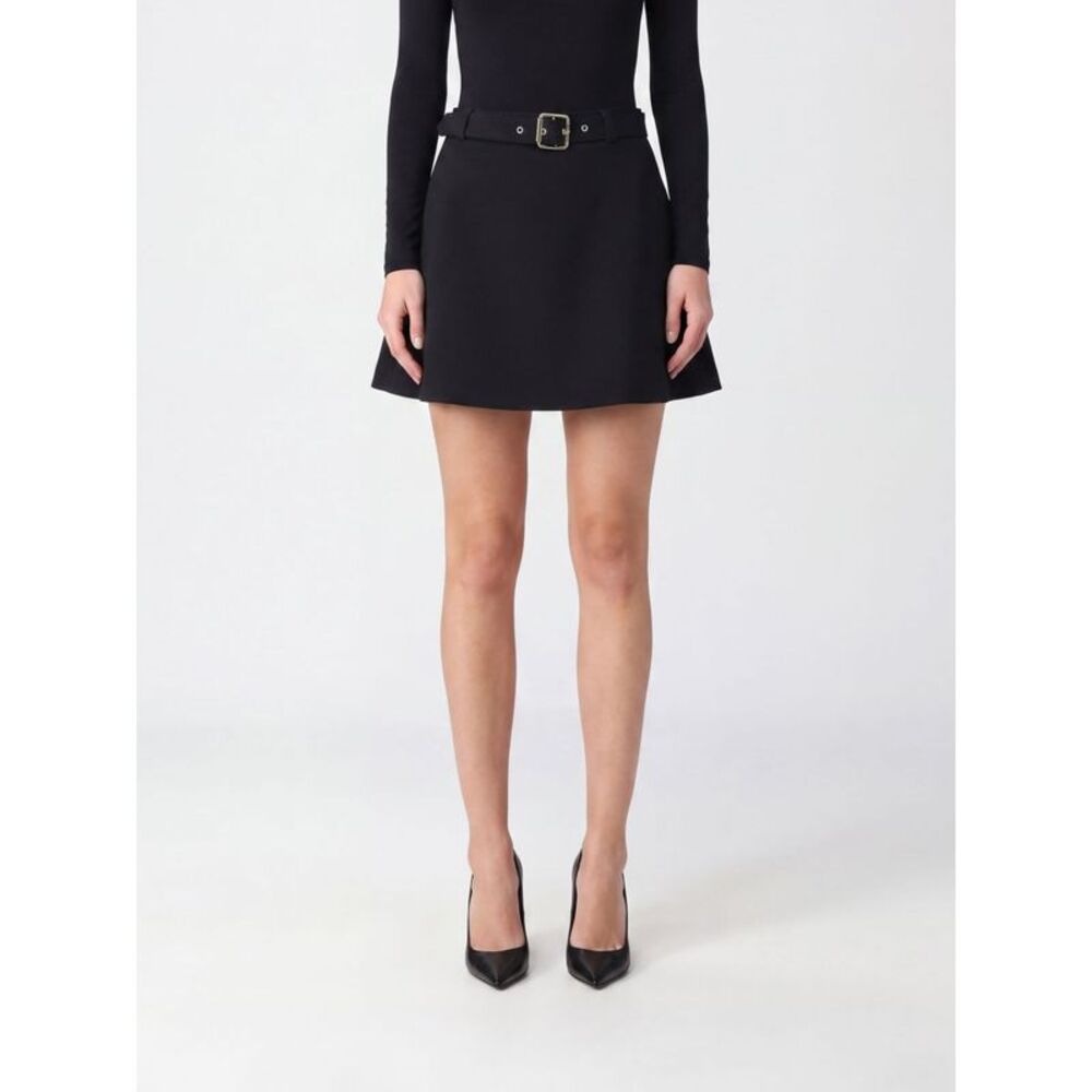 Pinko Women Pinko High-Waisted A-Line Criªpe Mini Skirt With Adjustable Belt